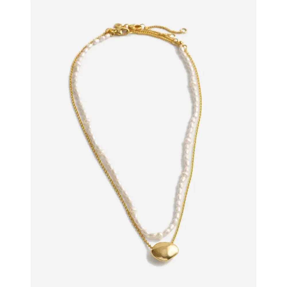Madewell Dainty Freshwater Pearl Necklace Set - Picture 3 of 4
